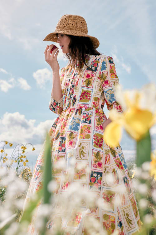 seed cotton dress Tulum Dress, from 9 Seed Black / OS