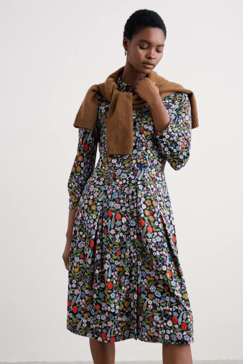 Cudden Knee Length Jersey Shirt Dress - Seasalt Cornwall