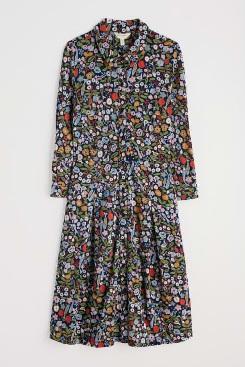 Cudden Knee Length Jersey Shirt Dress - Seasalt Cornwall