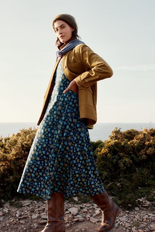 Nancy 3/4 Sleeve Jersey Dress - Seasalt Cornwall