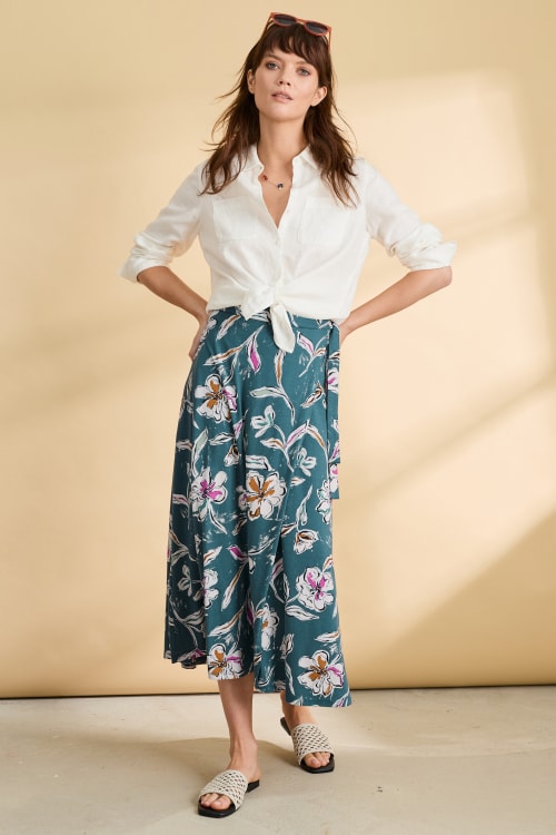Crellow Jersey Wrap Skirt | Seasalt Cornwall - Seasalt Cornwall