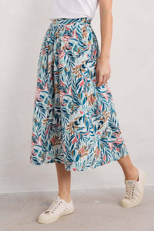 Cliff Road Midi Skirt (GOTS) - Seasalt Cornwall