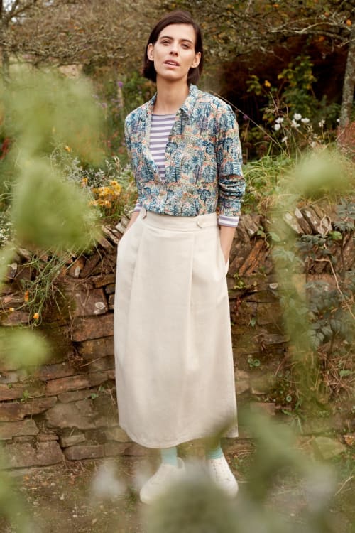 【PORTERNA】Cecil mid-length skirt Penjerrick Midi Skirt - Seasalt Cornwall