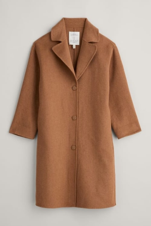 Women's Wool Blend Overcoat Seasalt Cornwall Seasalt Cornwall