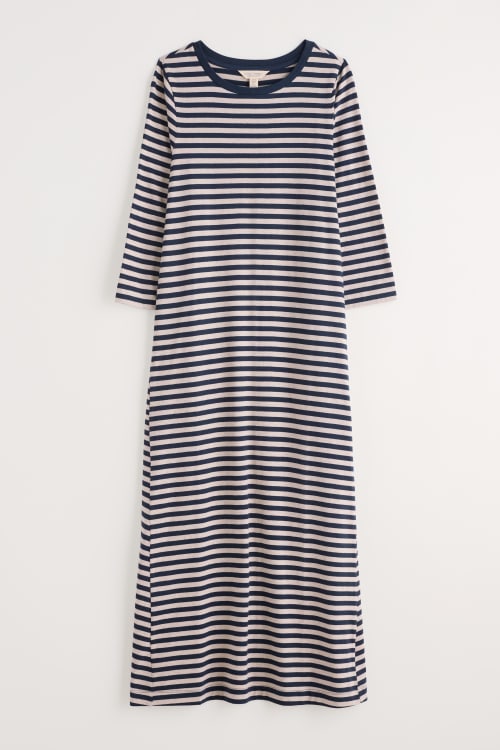 knee length dresses for ladies Birds Long Sleeve T-Shirt Dress main image 0
