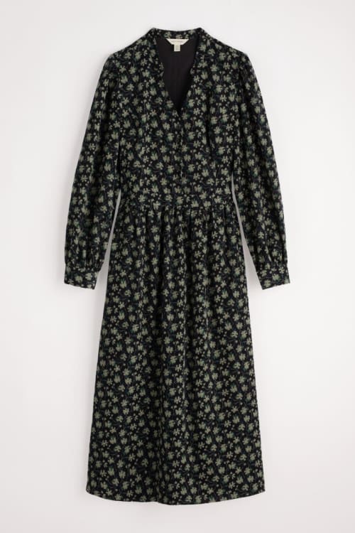 knee length dresses for ladies Siena Wool-Cashmere Midi Dress - Black