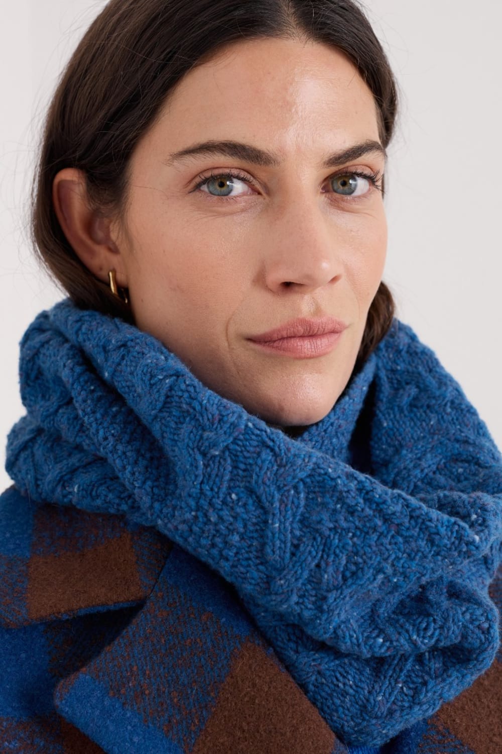 Handweaver Cable Knit Snood Seasalt Cornwall