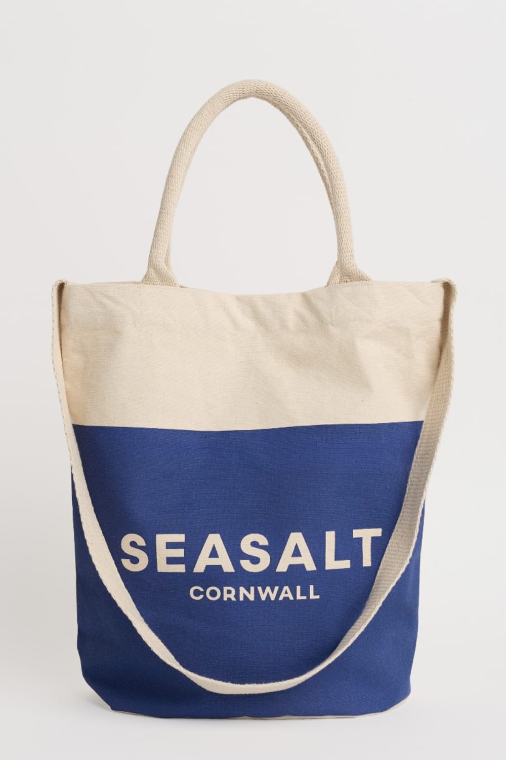 Canvas Navy Blue Logo Tote Bag | Seasalt - Seasalt Cornwall