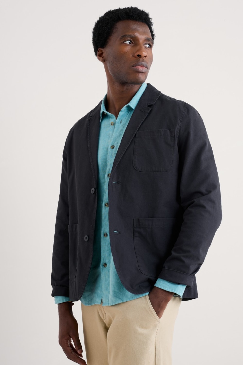 Men's Towen Organic Cotton Blazer Seasalt Cornwall