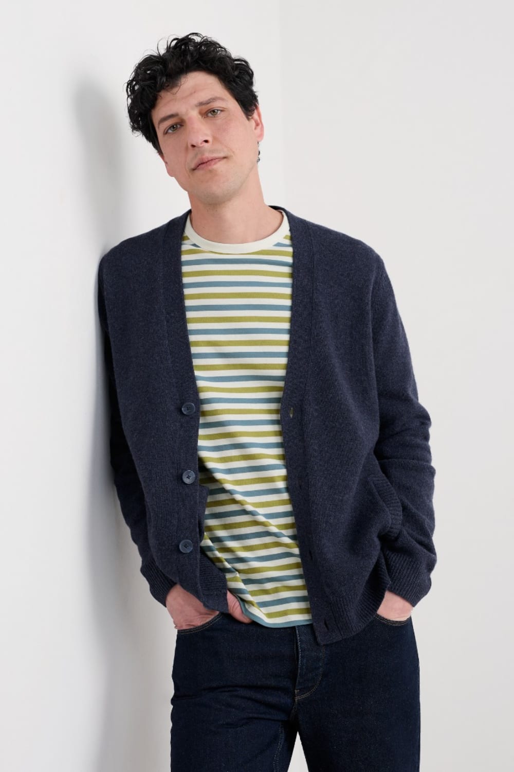 Men's Cleer Lambswool Blend Cardigan - Seasalt Cornwall