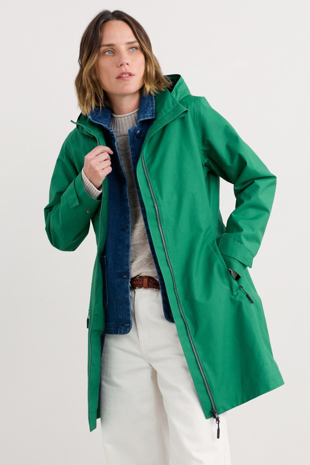 SEASALT CORNWALL    RAIN ジャケット Seasalt Cornwall Lagoon Navy Rain Jacket - Meghan Markle's