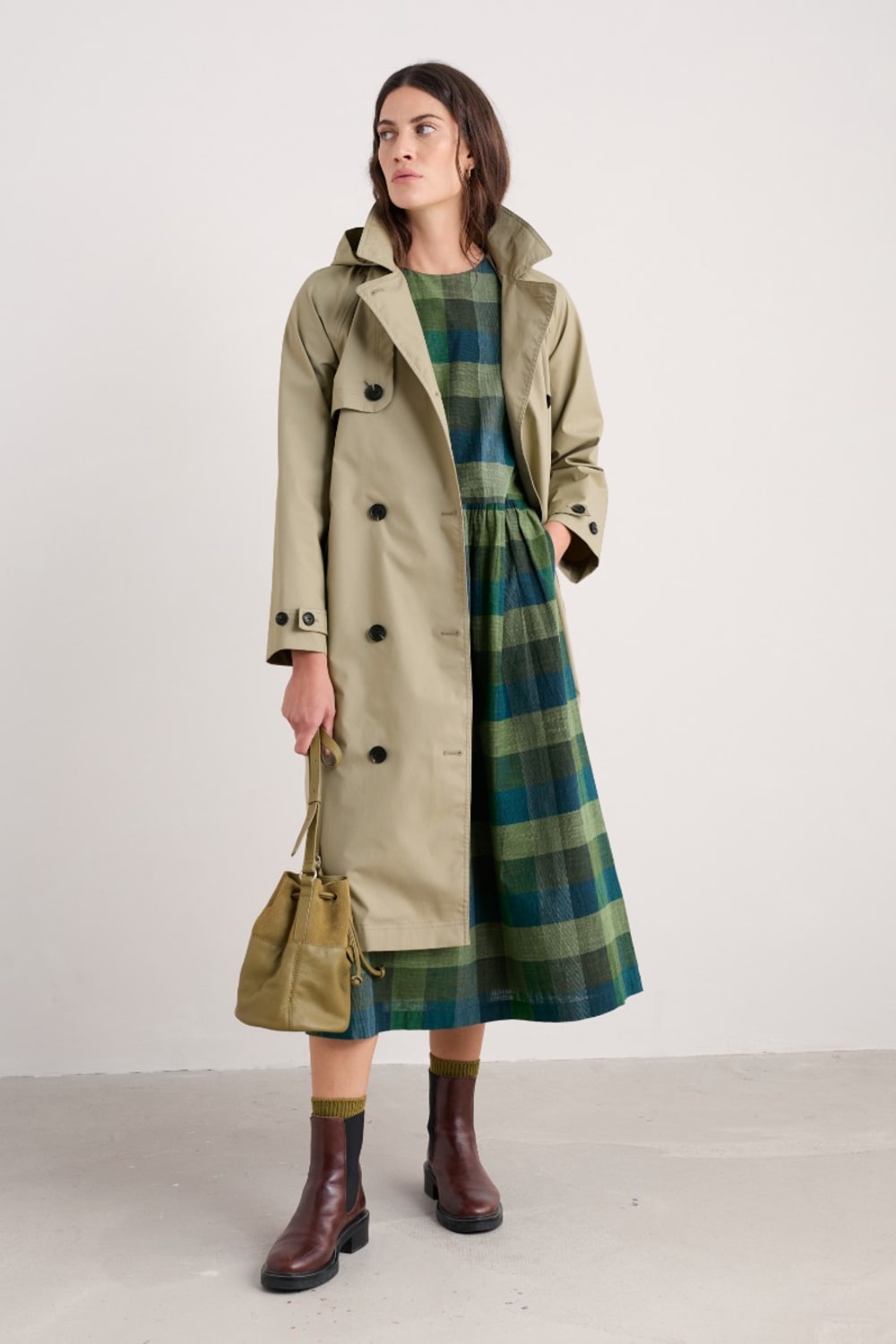 Penweathers Waterproof Trench Coat Seasalt Cornwall