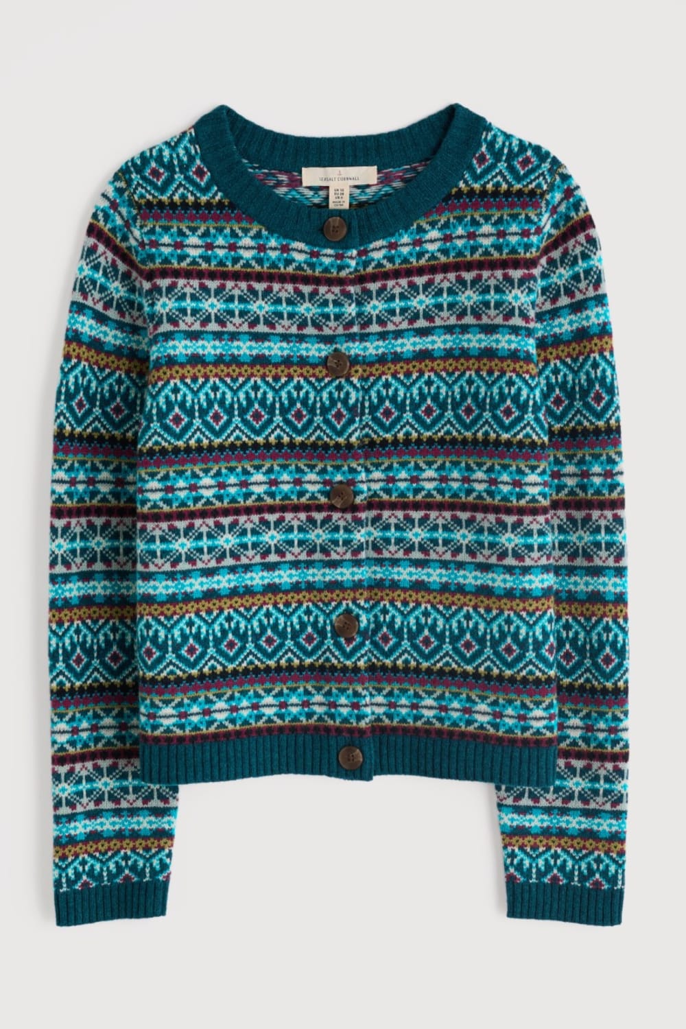 Percella Cove Fair Isle Cardigan Seasalt Cornwall