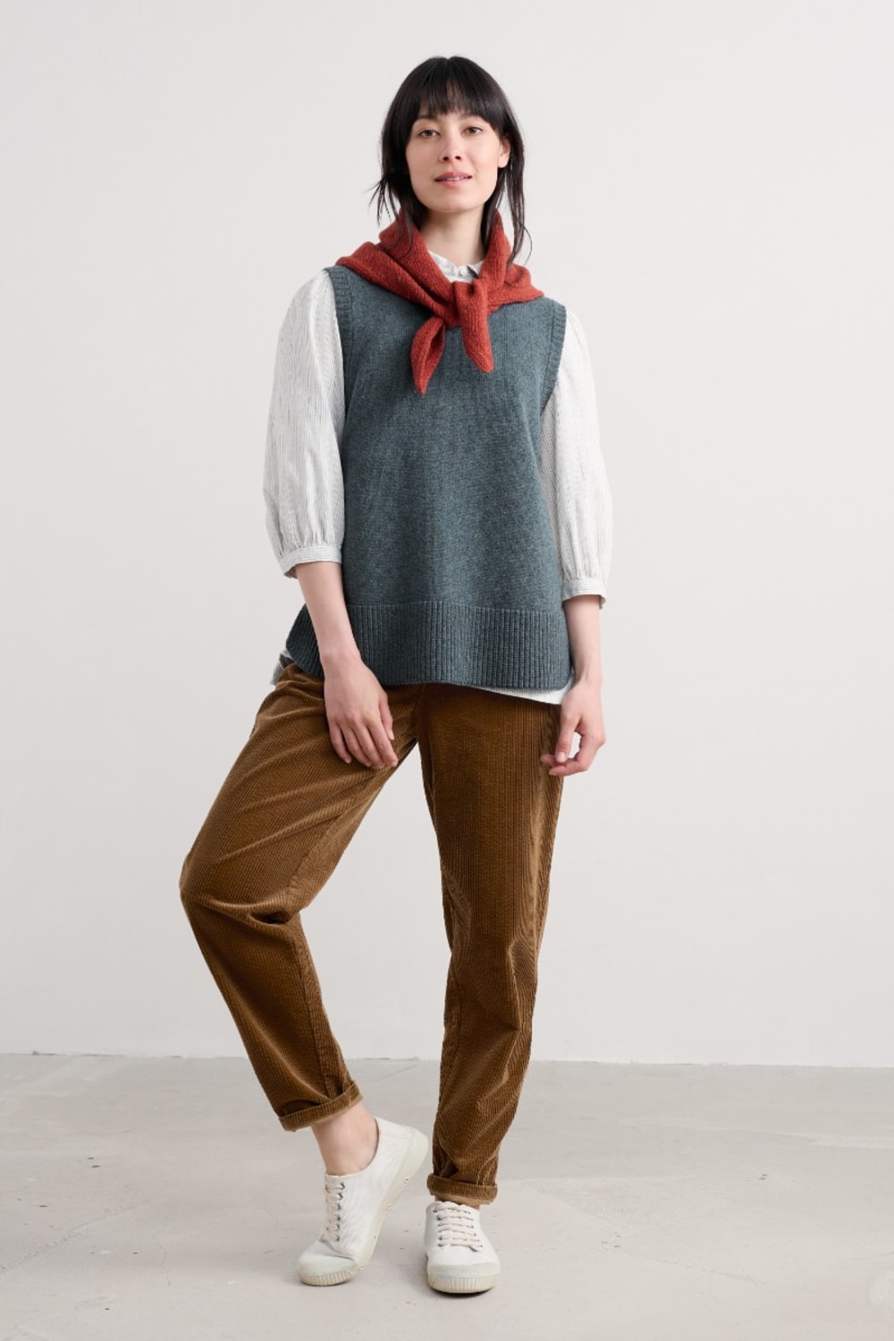 トップス rizotto Spice 2way Knit Vest Sea salt Spice 2way Knit Vest 2025【SESAME】 | rizotto