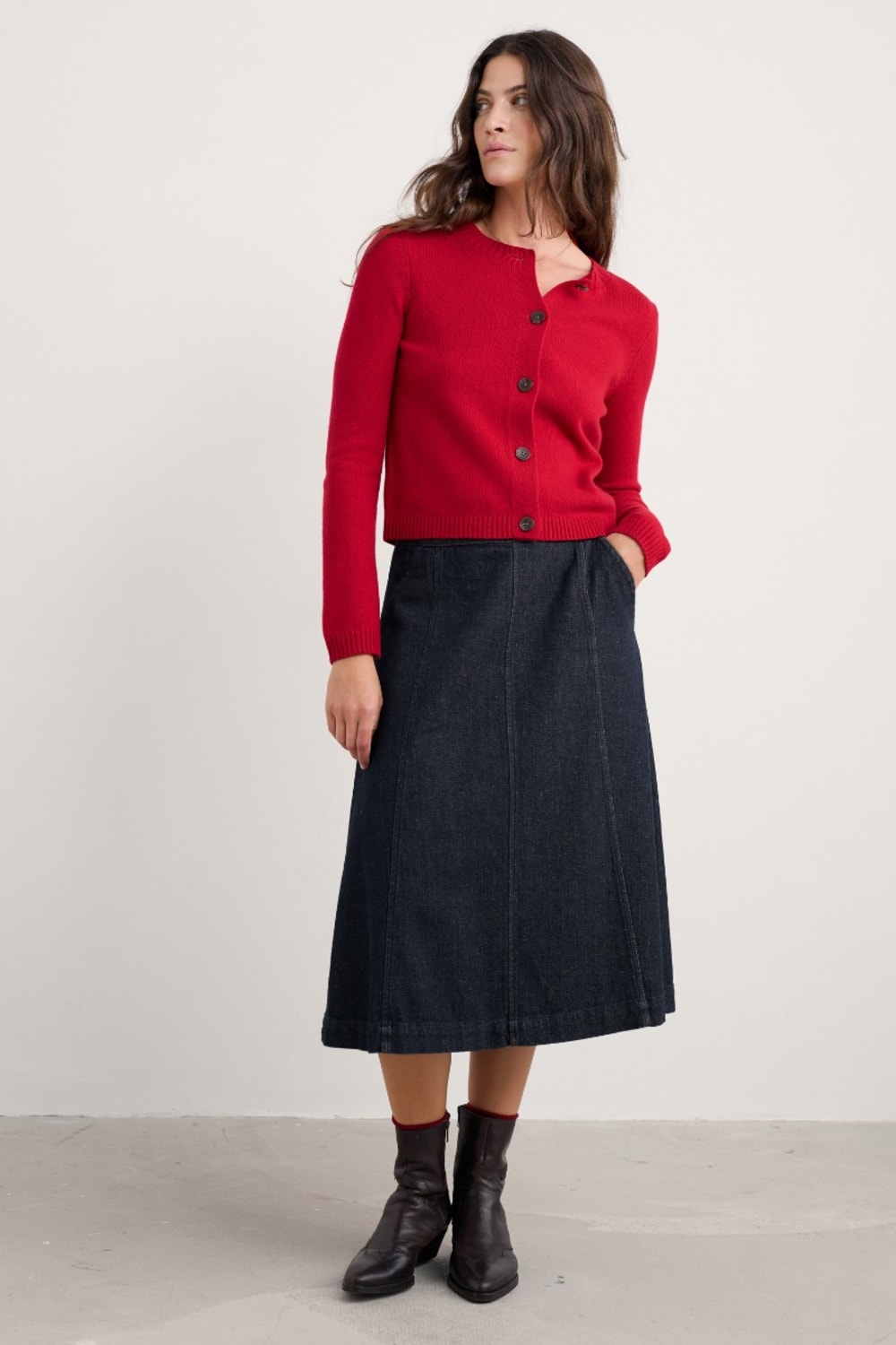 Tern Tide Cardigan Merino wool blend cardigan Seasalt Cornwall