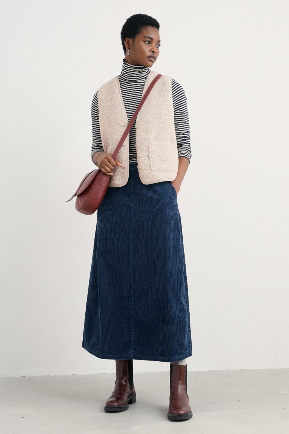 Well Wisher Faux Sheepskin Gilet - Seasalt Cornwall