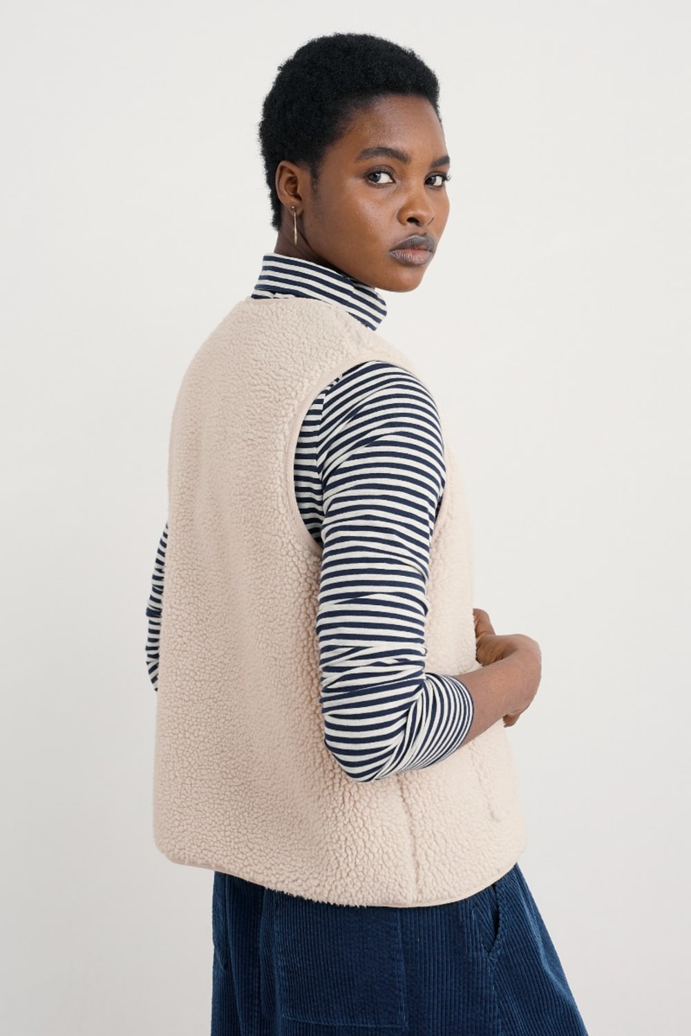 Well Wisher Faux Sheepskin Gilet - Seasalt Cornwall