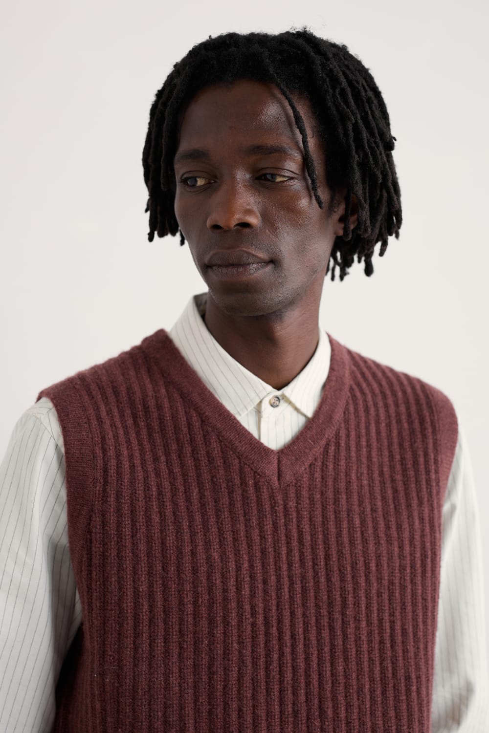 Men's Lowdy Cable Knit Vest Made With Lambswool - Seasalt Cornwall