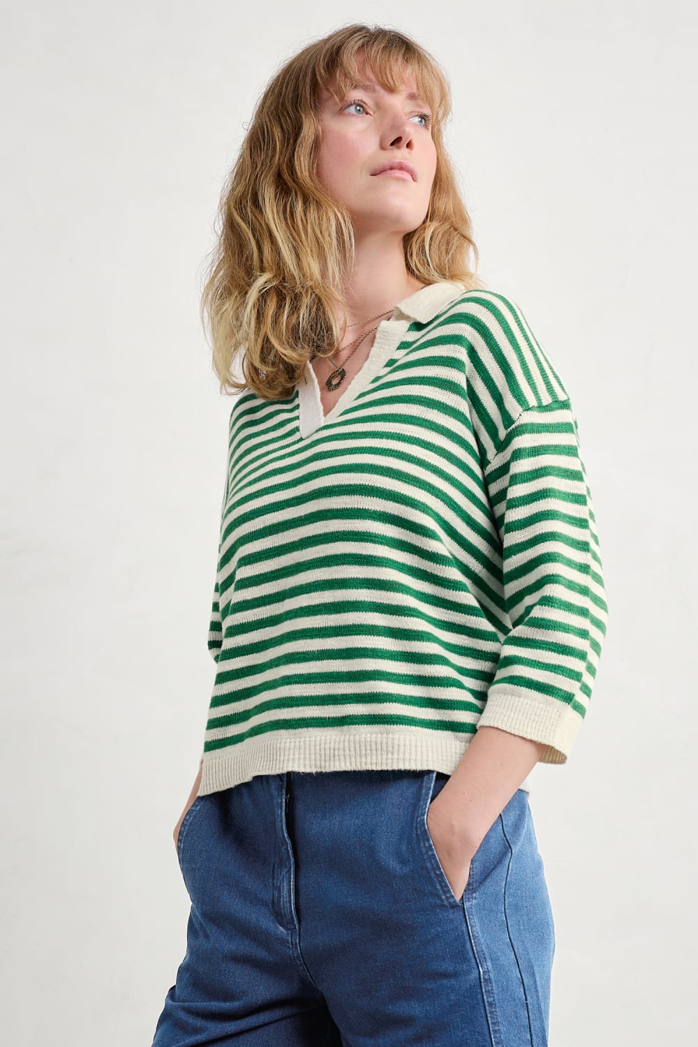 Gwynver Lightweight Jumper - Organic Cotton and Linen - Seasalt Cornwall