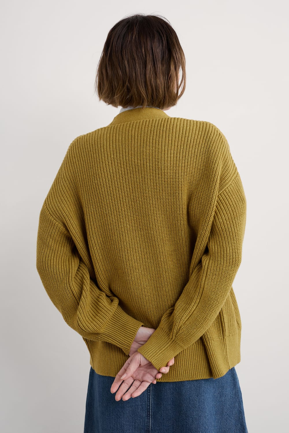 トップス THE SEA COTTON V NECK CARDIGAN FULL-ZIP V-NECK COTTON CARDIGAN | Edwards Garment