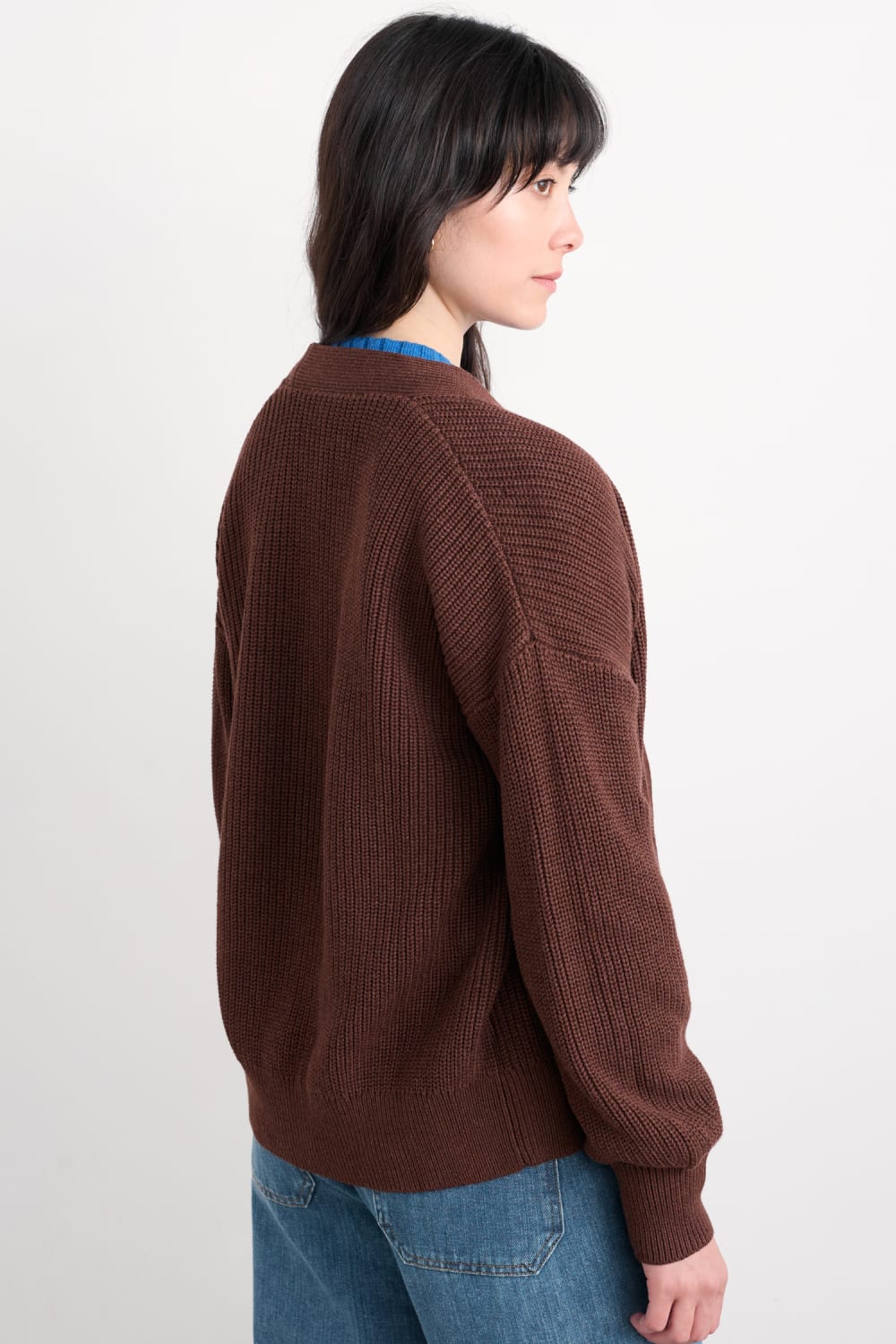 Winding Creek V-Neck Organic Cotton Slouchy Cardigan