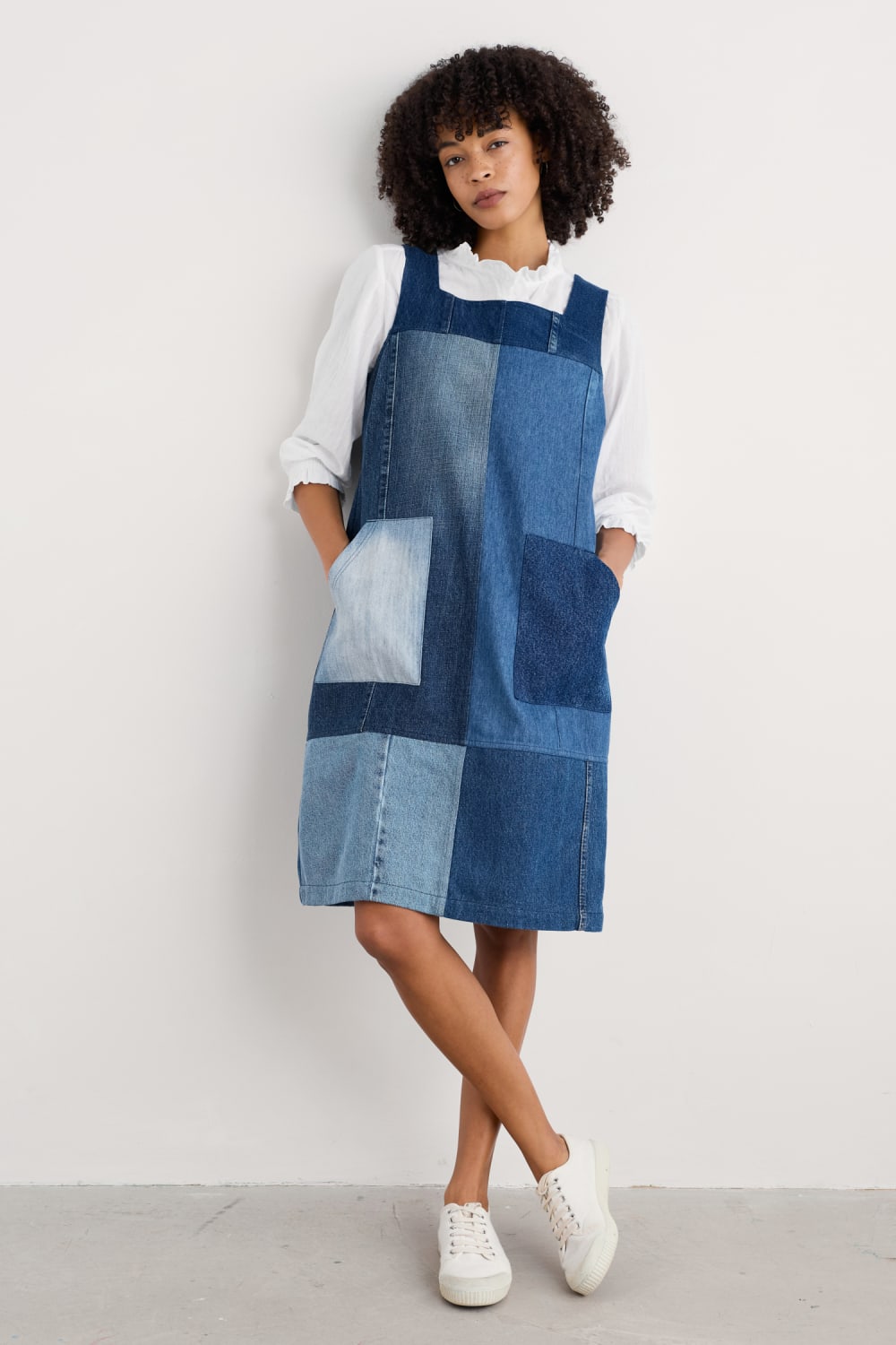 Denim Pinafore Dress | Beyond Retro x Seasalt - Seasalt Cornwall Denim Pinafore Dress | Beyond Retro x Seasalt - Seasalt Cornwall