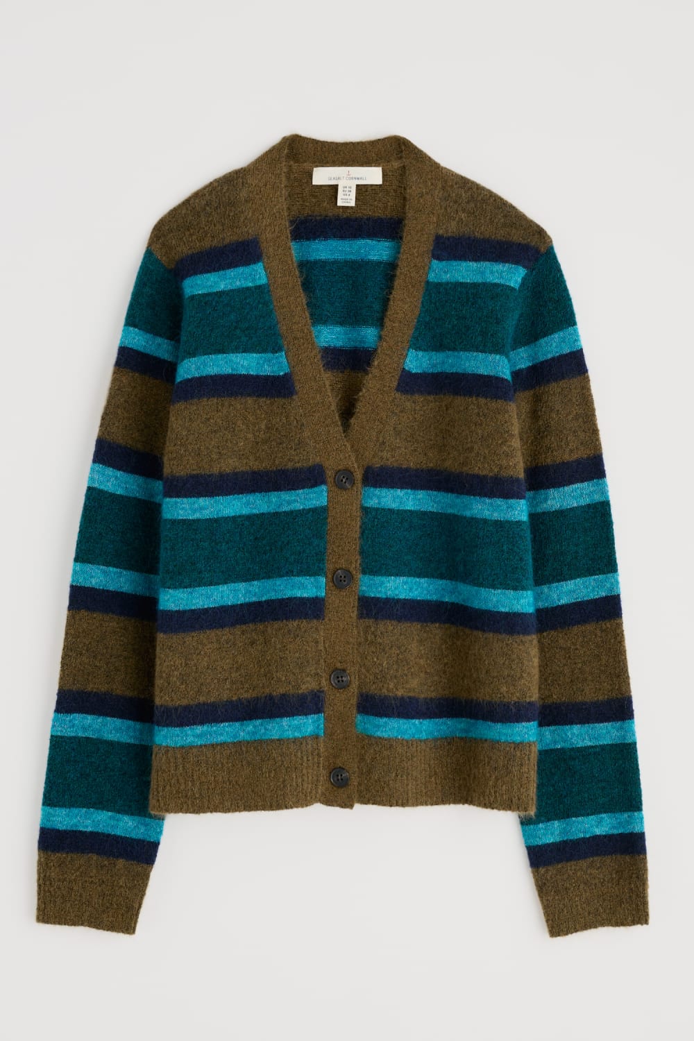 トップス THE SEA COTTON V NECK CARDIGAN トップス THE SEA COTTON V NECK CARDIGAN Cotton Seedstitch V