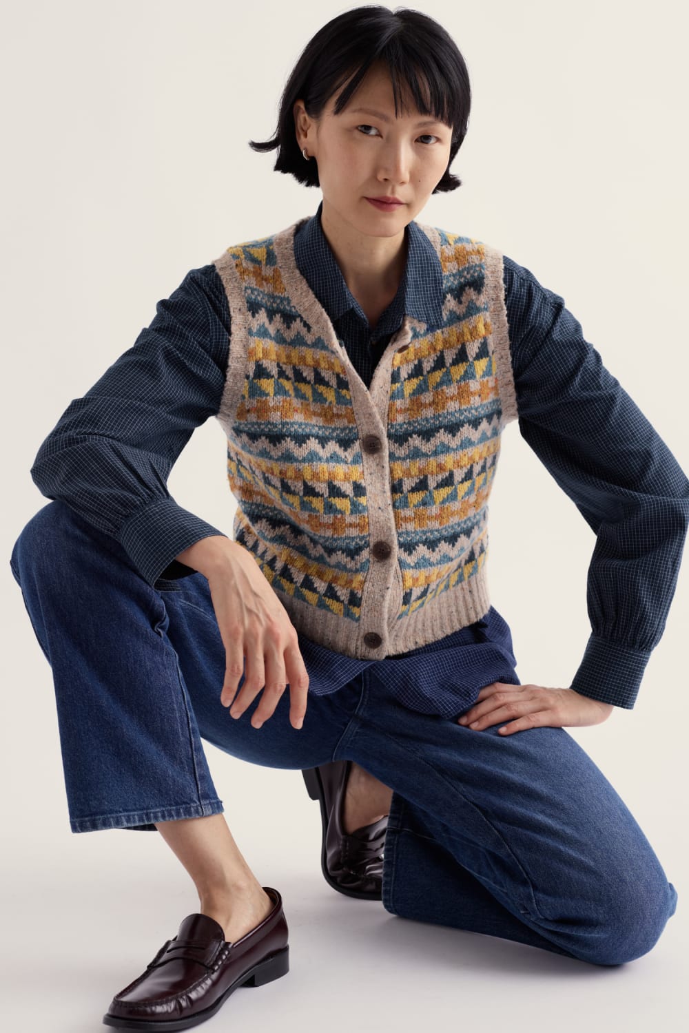 Dawson Pick Fair Isle Sweater Vest - Seasalt Cornwall
