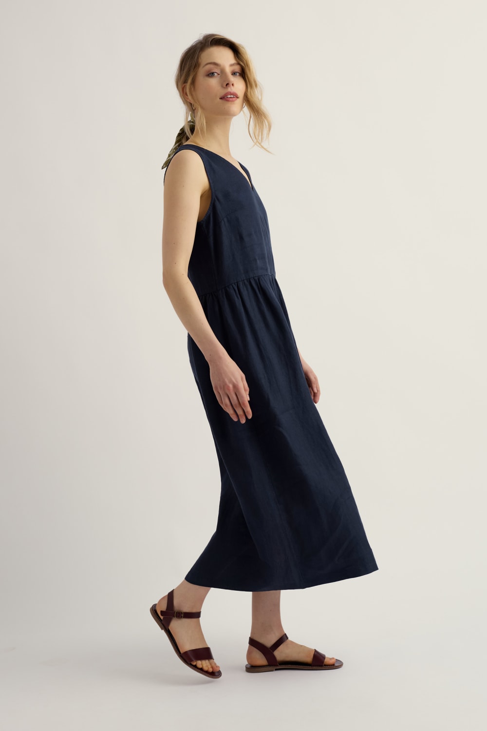 chinese dress ladies Luna Dress in heather linen by Steve Madden – SavVy