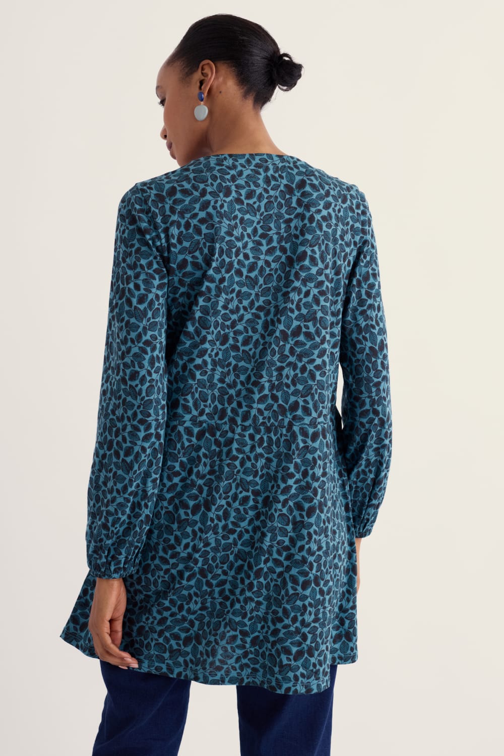 Peg Loom V-Neck Tunic - Jersey Tunic Top - Seasalt Cornwall