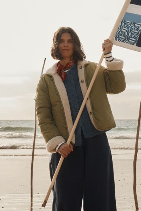 Scots Pine Reversible Jacket Model Image