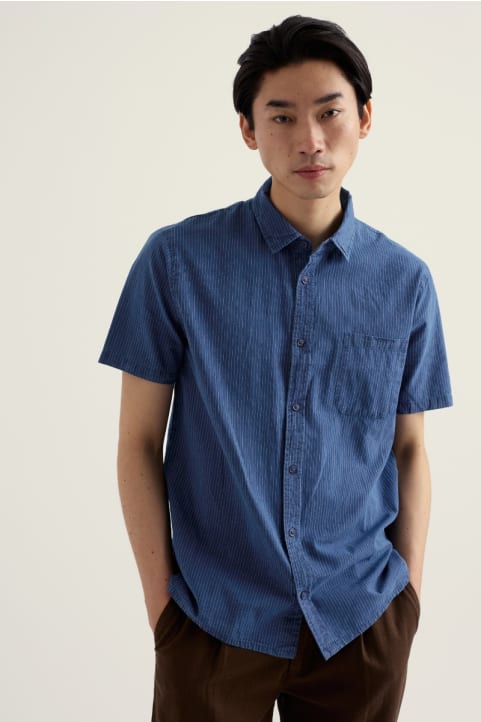 Men's Ayre Short Sleeve Shirt in GOTS-Certified Organic Cotton