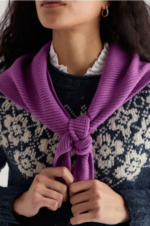 Makers Knitted Triangle Scarf