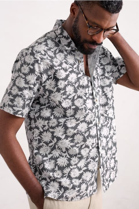 Men's Barque Short-Sleeve Shirt in Organic Cotton