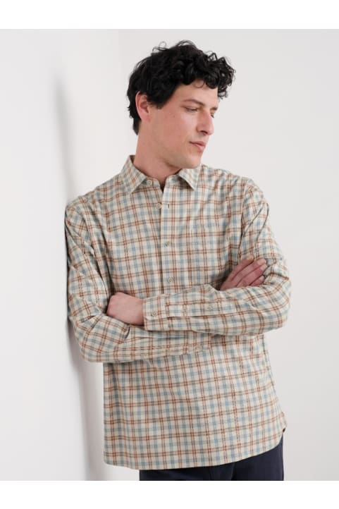 Men's Take Root Half-Placket Check Shirt Image