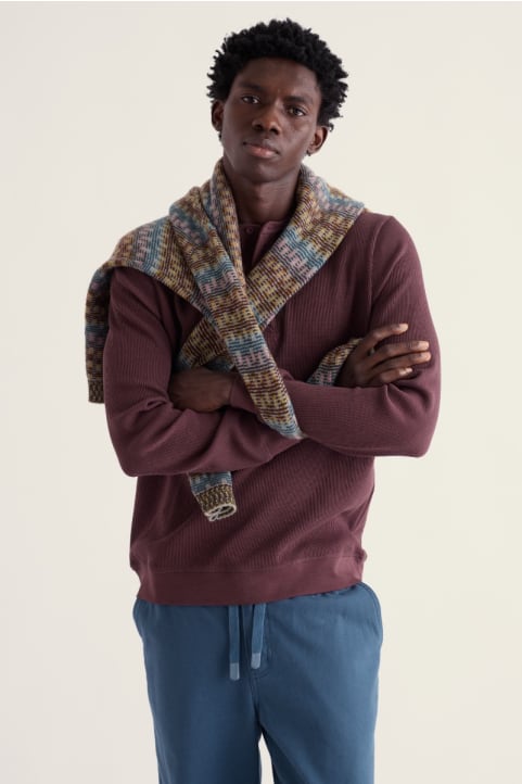 Men's Brigantine Henley Top in Organic Cotton