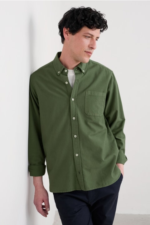 Men's Jenken Garment Dyed Oxford Shirt Image