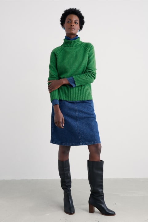 Dovetail A-Line Corduroy Skirt