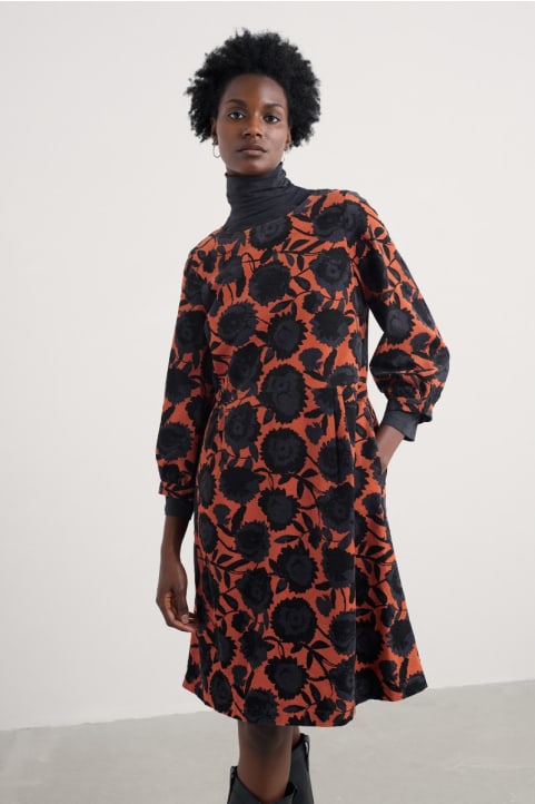 Herb Garden Organic Cotton Cord Dress Image