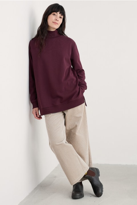 Bremble Organic Cotton Turtleneck Sweatshirt Image