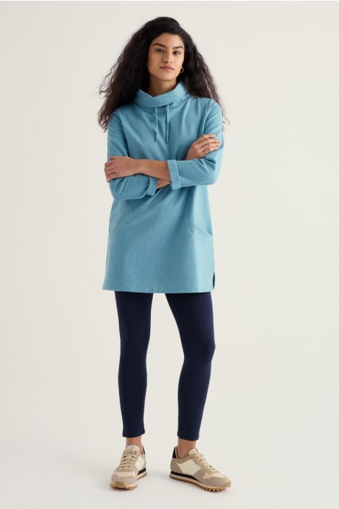 Sea Dance 7/8 Leggings in GOTS-Certified Organic Cotton