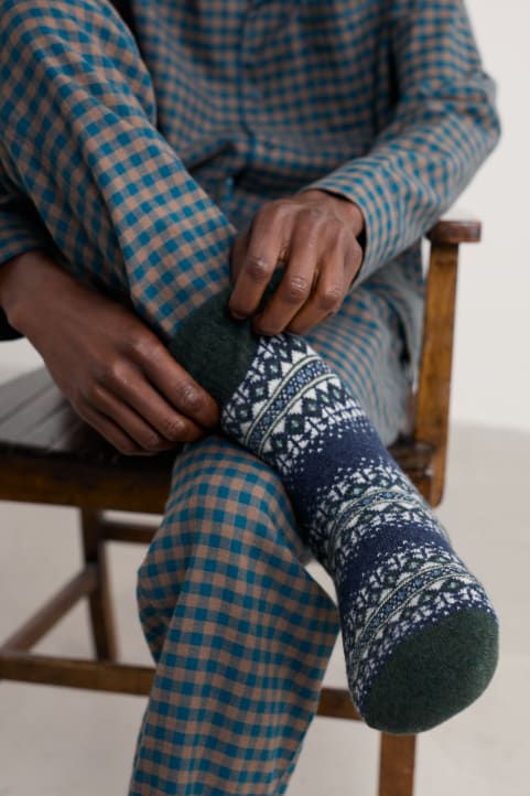 Men's Knitted House Socks Image