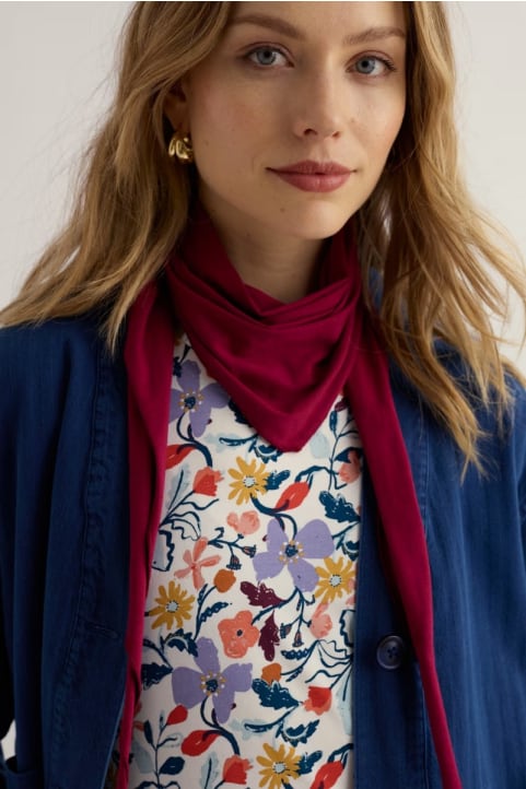 Enora Jersey Triangle Scarf