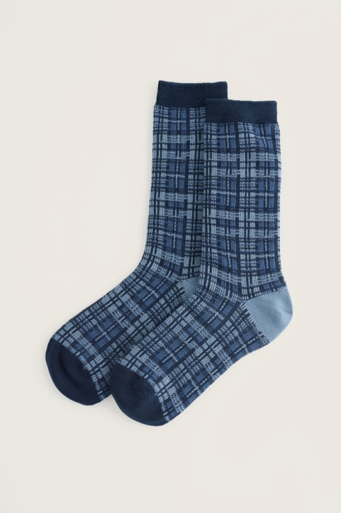 Men's Bloomin' Good Check Socks Model Image