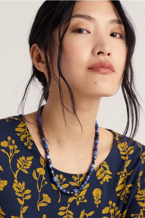 Melwyn Small Resin Beaded Necklace
