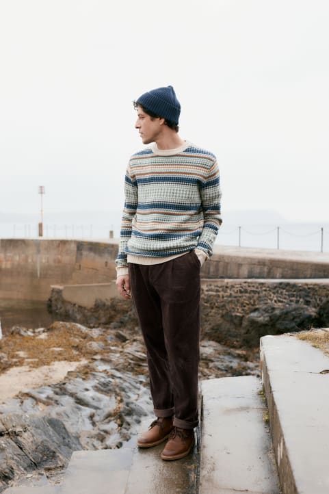 Men's Yeoman Relaxed Tapered Cord Trousers Image