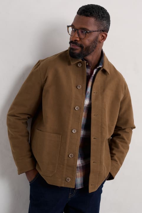 Men's Ivo Brushed Cotton Worker Jacket Image