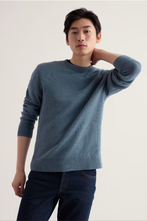 Men's Moorstone Knitted Organic Cotton Jumper