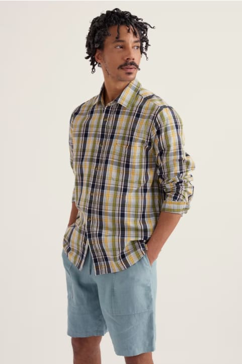 Men's Banyan Checked Cotton Shirt