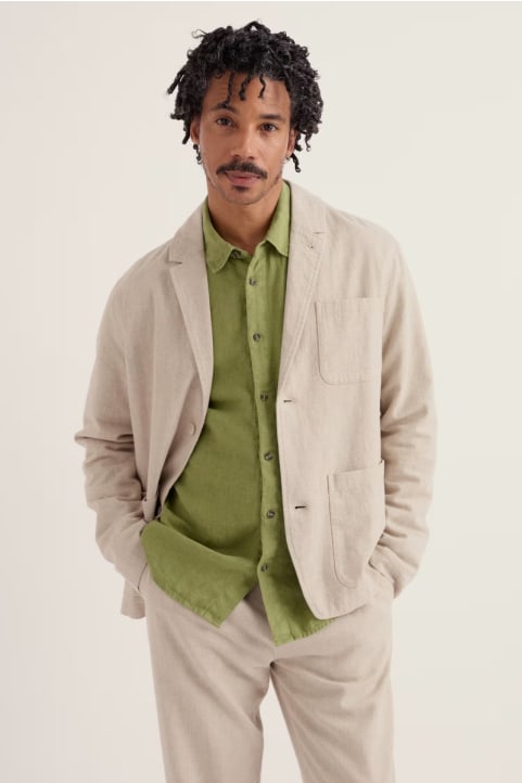 Men's Messack Cotton-Linen Jacket